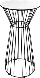 Soho - Table cocktail rond - 24'' D x 40" H - Noir & Blanc