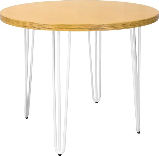 Oslo - Table bistro ronde - 36'' D x 30'' H - Blanc & Extérieur