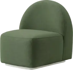 Luna - Curved sofa - Alpine green