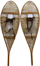 Pair of vintage Snowshoes - Brown