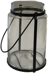 Clear red fish bowl