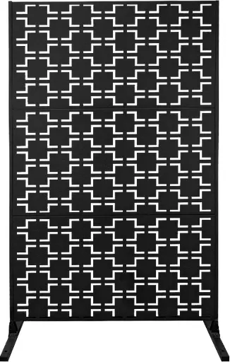 Privacy screen Quadra - 45" W x 76" H - Black