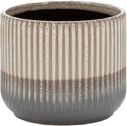 Aria - Cover pot - 6'' Dia x 5.25’’ H - Creme