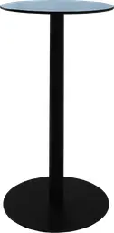 Sydney - Table cocktail rond - 24'' D x 40" H - Noir & Bleu baltique