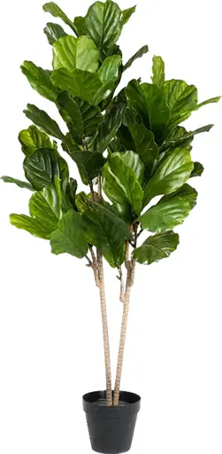 Artificial Fiddle Leaf Fig plant - 58" H - Green