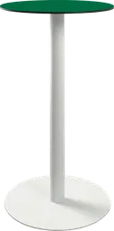 Sydney - Table cocktail rond - 24'' D x 40" H - Blanc & Vert