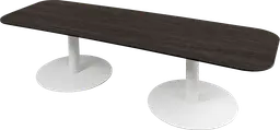 Sydney - Table à café - 72'' L x 24'' l  x 16" H - Blanc & Bois foncé