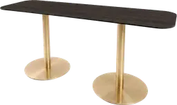 Sydney - Table commune - 72'' L x 24'' l x 30" H - Or & Bois foncé