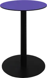 Sydney - Table cocktail rond - 24'' D x 30" H - Noir & Mauve