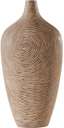 Gravure - Vase - 10.75'' L x 4.5'' l x 22.75'' H - Brun pâle
