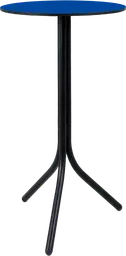 Bloom - Table cocktail rond - 24'' D x 40" H - Noir & Bleu