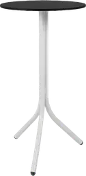 Bloom - Table cocktail round - 24'' Dia x 40" H - White & Black