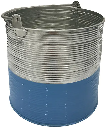 Metal bucket - Blue