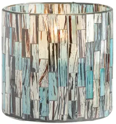 Willa - Cover pot - 6’’ Dia x 6’’ H - Blue