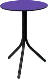 Bloom - Table cocktail rond - 24'' D x 30" H - Noir & Mauve