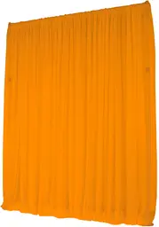 Rideau voile (AVEC STRUCTURES) - 8' L x 8-14' H - IFR - Tangerine