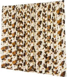 Velvet curtain (WITH STRUCTURES) - 8-12' L x 8-12' H - Cow pattern
