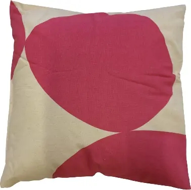 Cushion large dot design - Pink