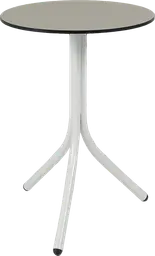 Bloom - Table cocktail rond - 24'' D x 30" H - Blanc & Sable