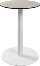 Sydney - Table cocktail rond - 24'' D x 30" H - Blanc & Sable