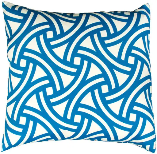 Coussin design A - Bleu et Blanc