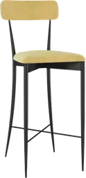 Margot - Tabouret - Noir & Champagne