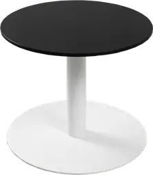 Sydney - Table à café rond - 24'' D x 16" H - Blanc & Noir