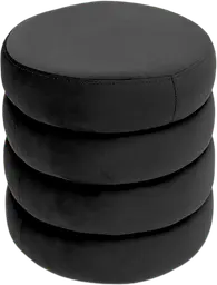 Stella pouf - Round - Charcoal