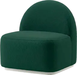 Luna - Straight sofa - Alpine green