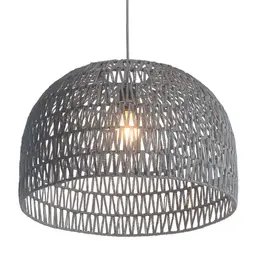 Mallorca pendant lamp - 21'' Dia x 13.8" H - Grey