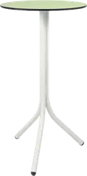 Bloom - Table cocktail round - 24'' Dia x 40" H - White & Melon green
