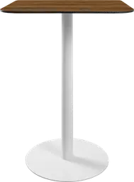 Sydney - Table bistro - 31.5'' L x 31.5'' l  x 40" H - Blanc & Bois brun