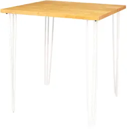 Oslo - Table bistro - 36'' L x 36'' l x 40'' H - Blanc & Bois naturel