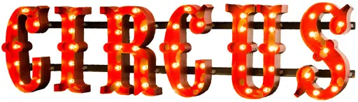 Circus sign - Red