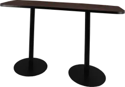 Sydney - Table commune (AVEC CADRE) - 72'' L x 24'' l x 40" H - Noir & Bois foncé