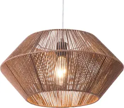 Madagascar pendant lamp - 19.75'' Dia x 14.25" H  - Brown