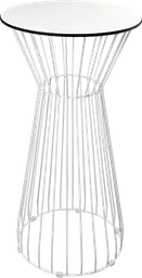 Soho - Table cocktail rond - 24'' D x 40" H - Blanc