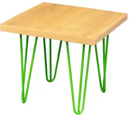 Oslo - Table d'appoint - 18'' L x 18'' l x 16'' H - Vert & Bois naturel