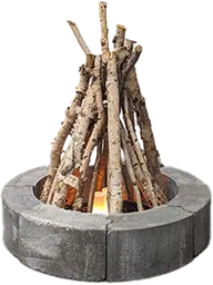 S'mores faux fire - Brown