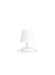 Franklin table lamp - 3.8" Dia x 5.9" H - White
