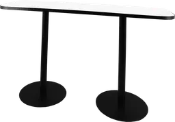 Sydney - Table commune (AVEC CADRE) - 72'' L x 24'' l x 40" H - Noir & Blanc