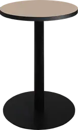 Sydney - Table cocktail rond (AVEC CADRE) - 24'' D x 30" H - Noir & Sable
