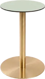 Sydney - Table cocktail rond - 24'' D x 30" H - Or & Vert melon