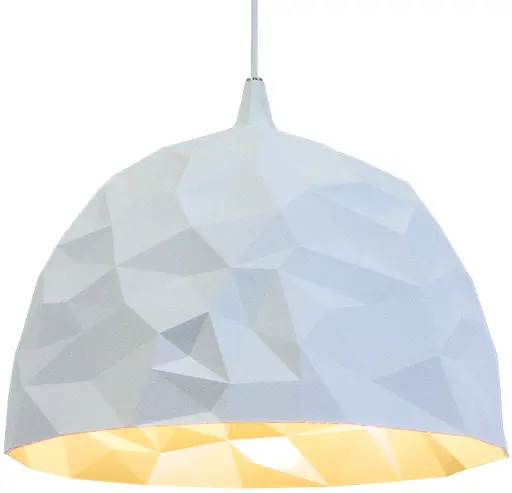 Diesel pendant lamp - 16" Dia x 16" H - White