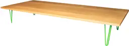 Oslo - Table à dîner - 80.5" L x 42'' l x 16'' H - Vert & Bois naturel