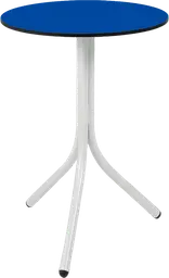 Bloom - Table cocktail rond - 24'' D x 30" H - Blanc & Bleu