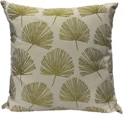 Cushion fleuri - 18" L x 18" H - Lime