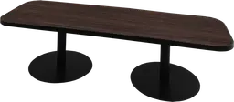 Sydney - Table à café (AVEC CADRE) - 72'' L x 24'' l x 16" H - Noir & Bois foncé