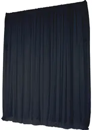 Voile curtain (WITH STRUCTURES) - 8-12' L x 15-23' H - IFR - Black