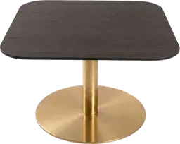 Sydney - Table à café - 31.5'' L x 31.5'' l x 16" H - Or & Bois foncé